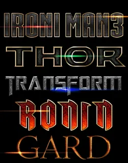 ps电影游戏文字特效（可编辑）