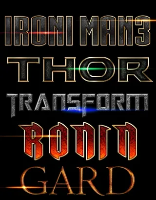 ps电影游戏文字特效（可编辑）