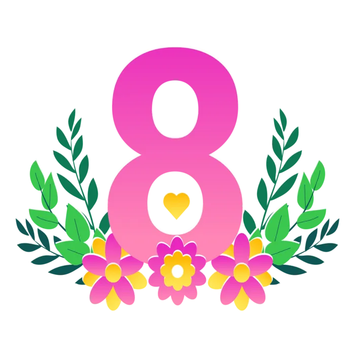 三八女神节38妇女节艺术字体素材艺术字图片 png透明背景免抠图