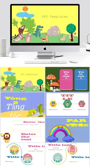 清新通用PPT模板预览图