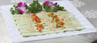 43 蒜茸蒸丝瓜 桥东大酒店