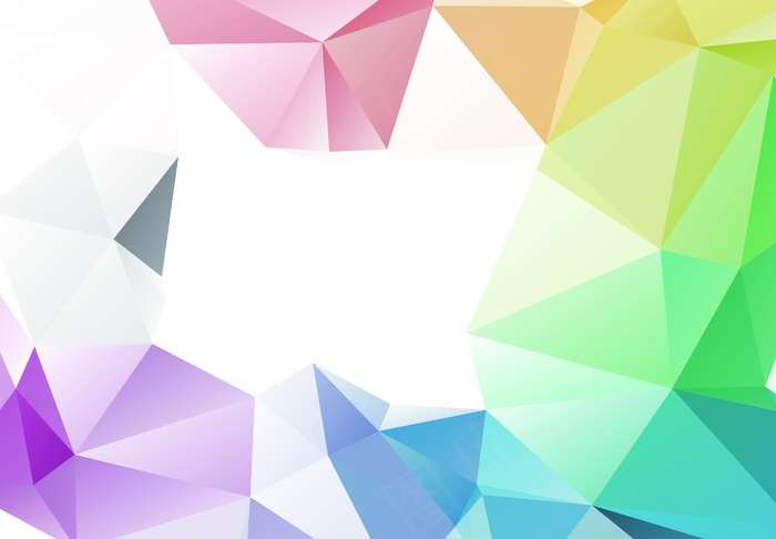 炫彩几何图形背景 几何艺术设计 多边形背景图片
