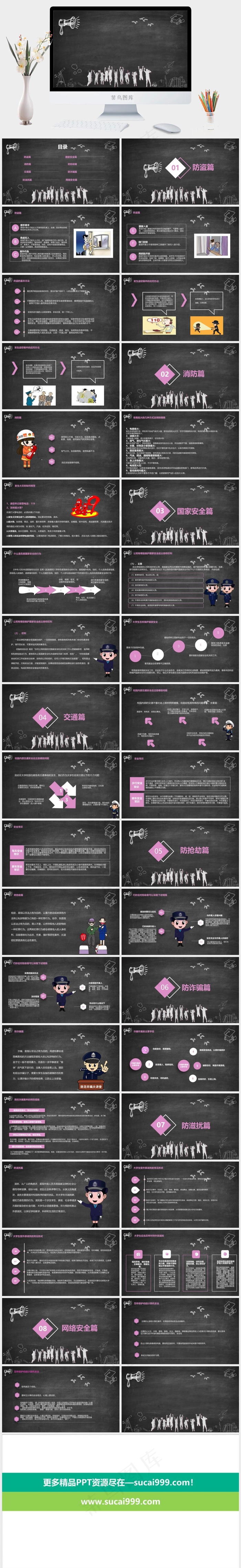 安全教育PPT模板ppt模版