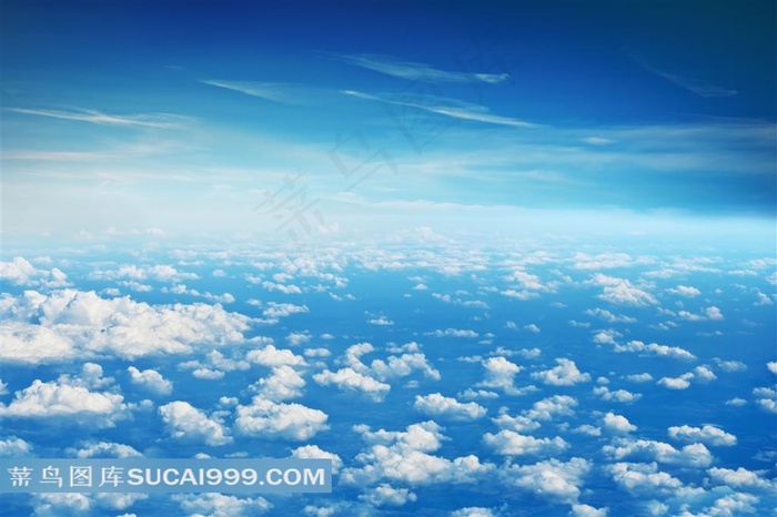 蔚蓝天空云层高清图片