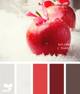 冬天系配色色卡色彩搭配