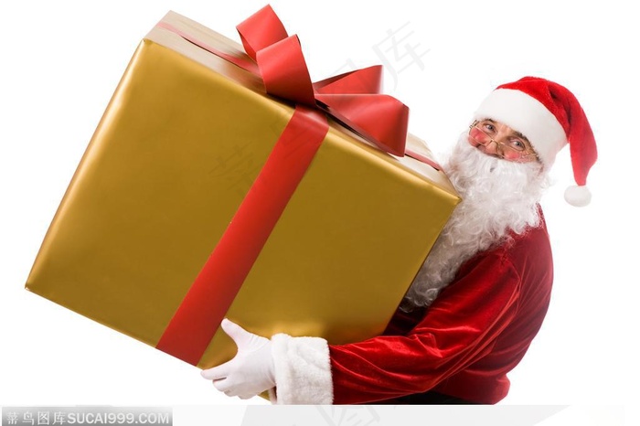 搬运的礼物的圣诞老人