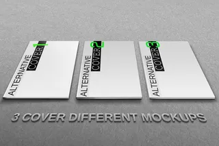 画册智能贴图书籍封面样机