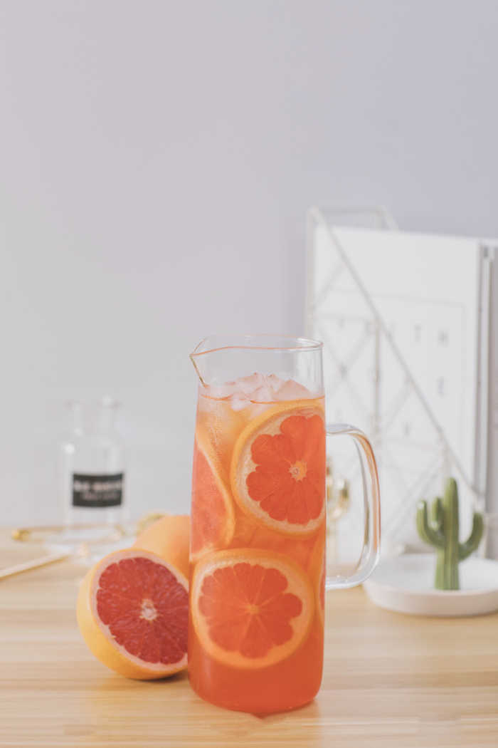 奶茶店水果茶饮品特饮高清图柚子茶