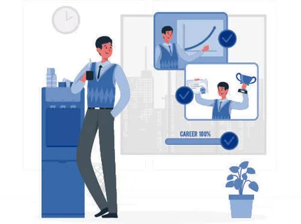 扁平化人物场景办公互联网等距ai矢量设计网页海报UI素材插画