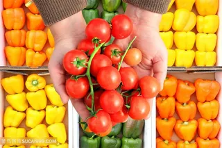 超市里水果蔬菜高清图片