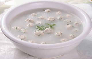 养生野菜丸子汤