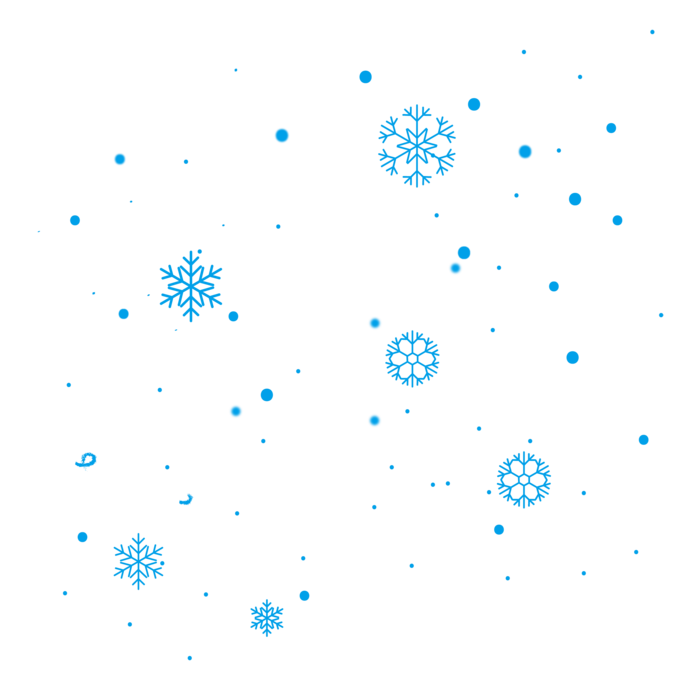 雪花形状透明图
