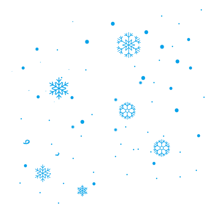 雪花形状透明图