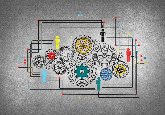 齿轮创意插图图片
