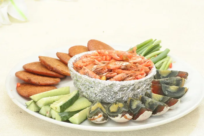 金饼爆河虾22元