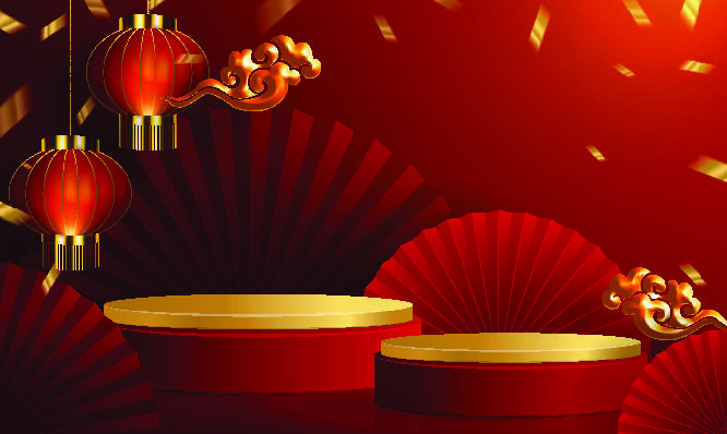 设计新年背景春节