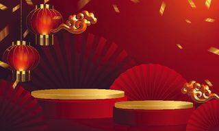 设计新年背景春节