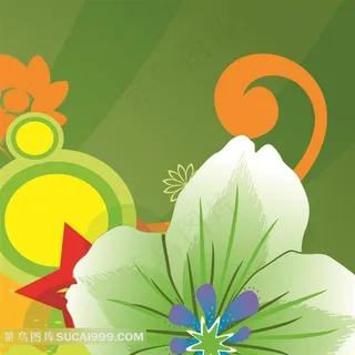 花朵花纹绘画素材