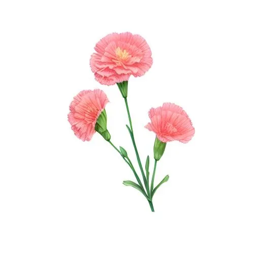 花康乃馨免抠(2048x2048)