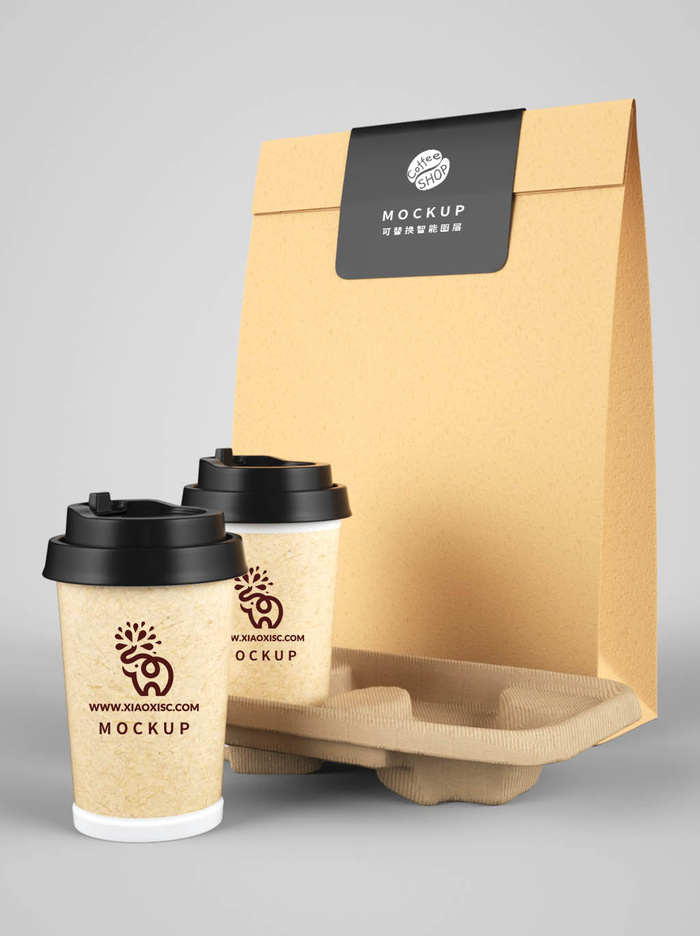 包装智能贴图样机VI效果PSD素材