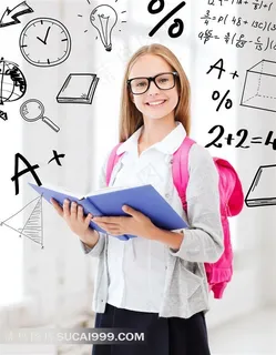 学习系列 - 正在认真学习的的女孩 学习系列 - 正在认真学习的的女孩