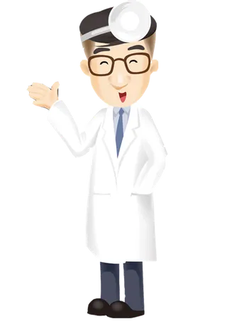 医生卡通白衣少儿兴趣班素材