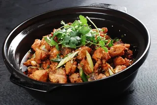 干锅美食焖锅湘菜麻辣香辣纸锅干锅沙道鸡