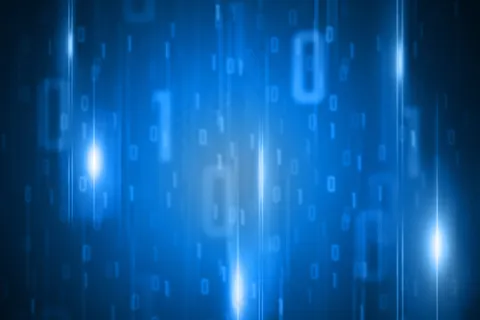 蓝色信息数码高科技创意背景 蓝色信息数码高科技创意背景