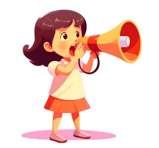 拿着喇叭吆喝的人免抠