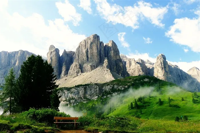 唯美山川风光素材图片