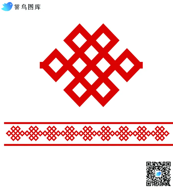 中式传统图案中国结图案ai矢量模版下载
