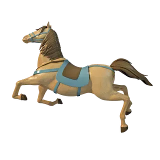 木马玩具剪贴画儿童节幼儿园插画