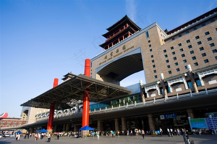 西客站唯美北京风景