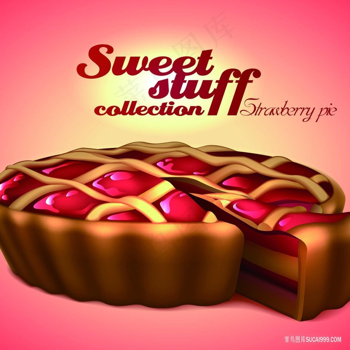 饼时尚艺术插画