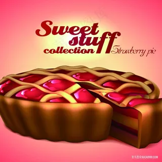 饼时尚艺术插画