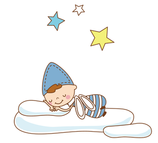 孩子睡觉卡通