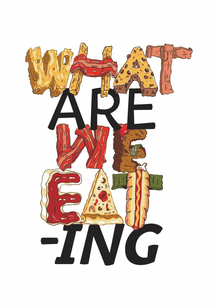 食物 英文字组合cdr矢量模版下载