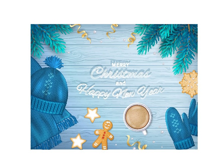 圣诞节圣诞树圣诞老人闪亮装饰电商促销折扣海报