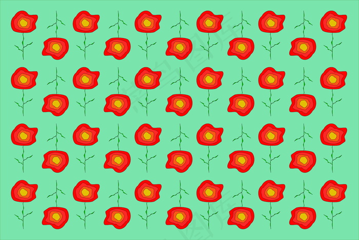 红花朵底纹背景图片