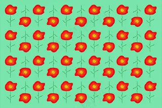 红花朵底纹背景图片