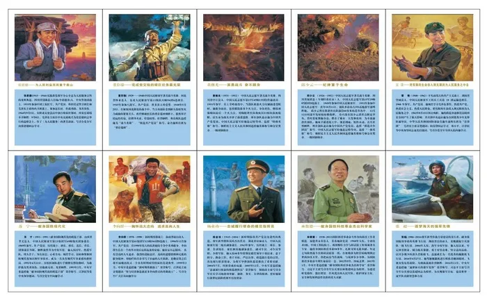 十大英模展板cdr矢量模版下载
