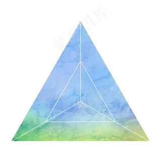 淡蓝色的三角形