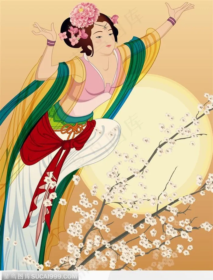 梅花上的嫦娥