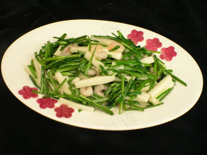 1787鲜虾韭菜炒年糕
