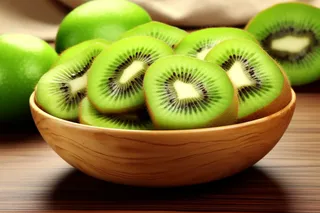 切片猕猴桃水果摄影图