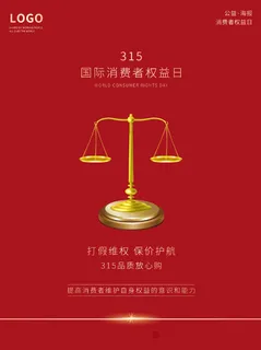 精美315消费者权益海报