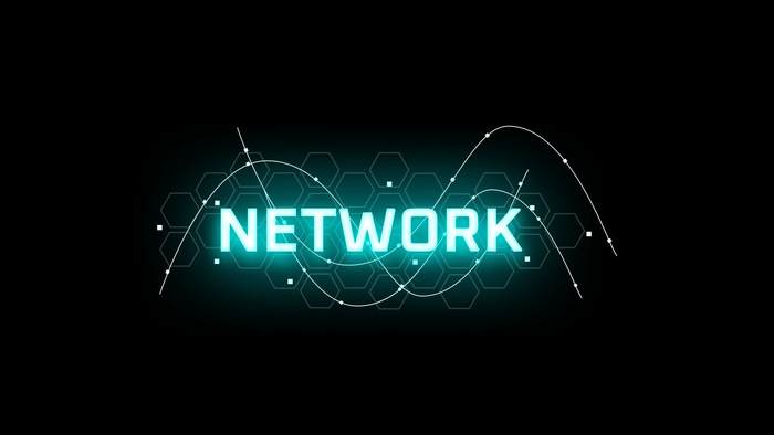 赛博朋克科技图案英文边框素材