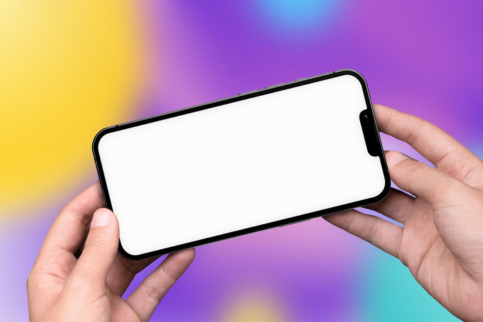 手持苹果手机展示样机