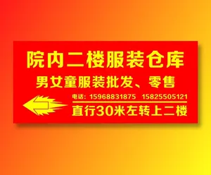服装1服装仓库指引导视牌