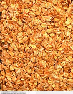 食物背景-金黄的燕麦片